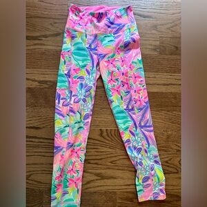 Lilly Pulitzer Luxletic Leggings XS Pink Floral Tropical